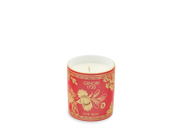 Cuoio Rosso Scented Candle | GINORI 1735