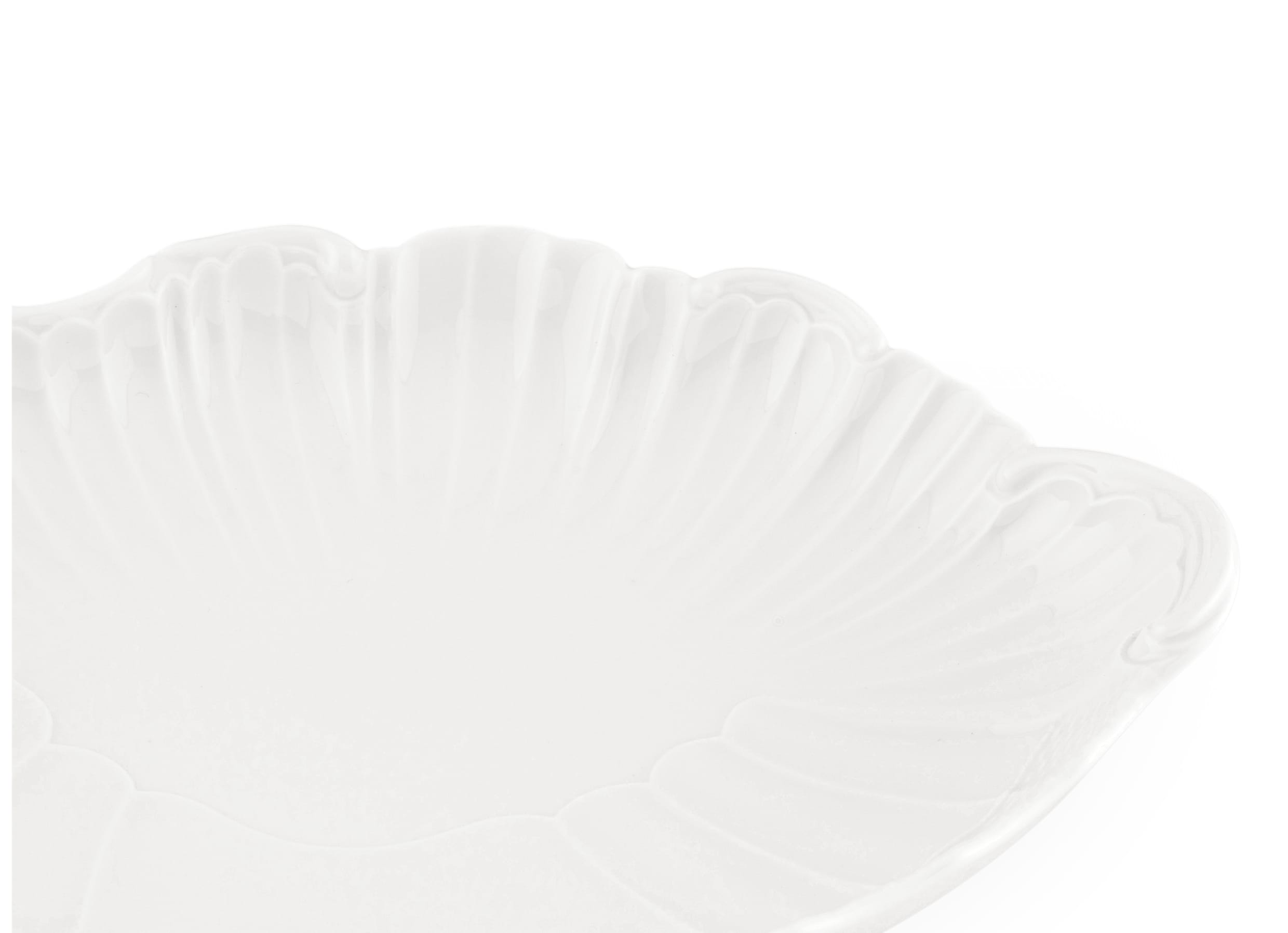 White Fluted Tray| Vecchio Ginori | GINORI 1735