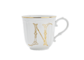 LETTER N MUG ORO Corona Monogram Mugs-1