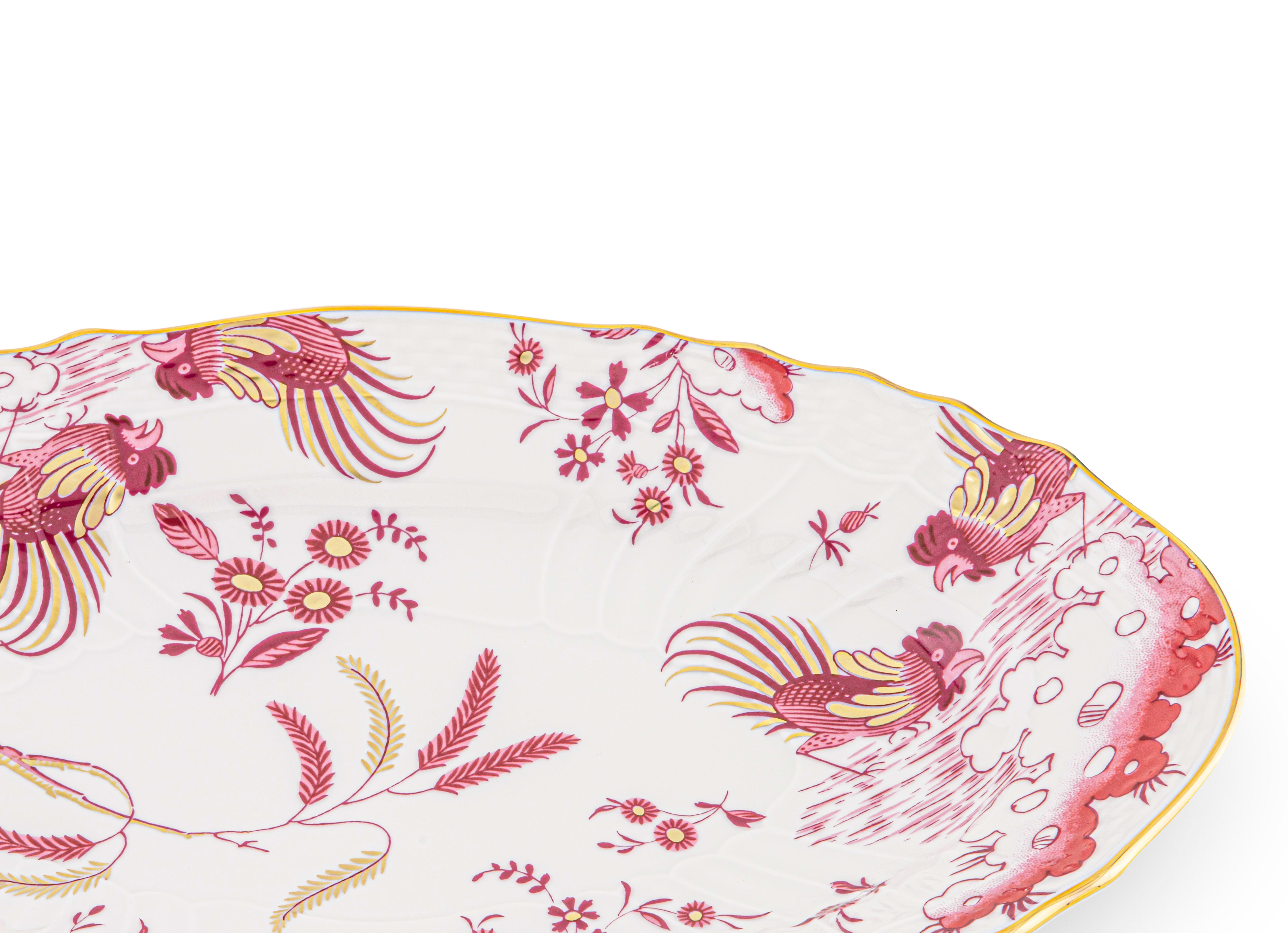 Red Magenta Pickle Dish | Oro di Doccia | Ginori1735 | GINORI 1735