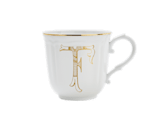 LETTER F MUG ORO Corona Monogram Mugs-1