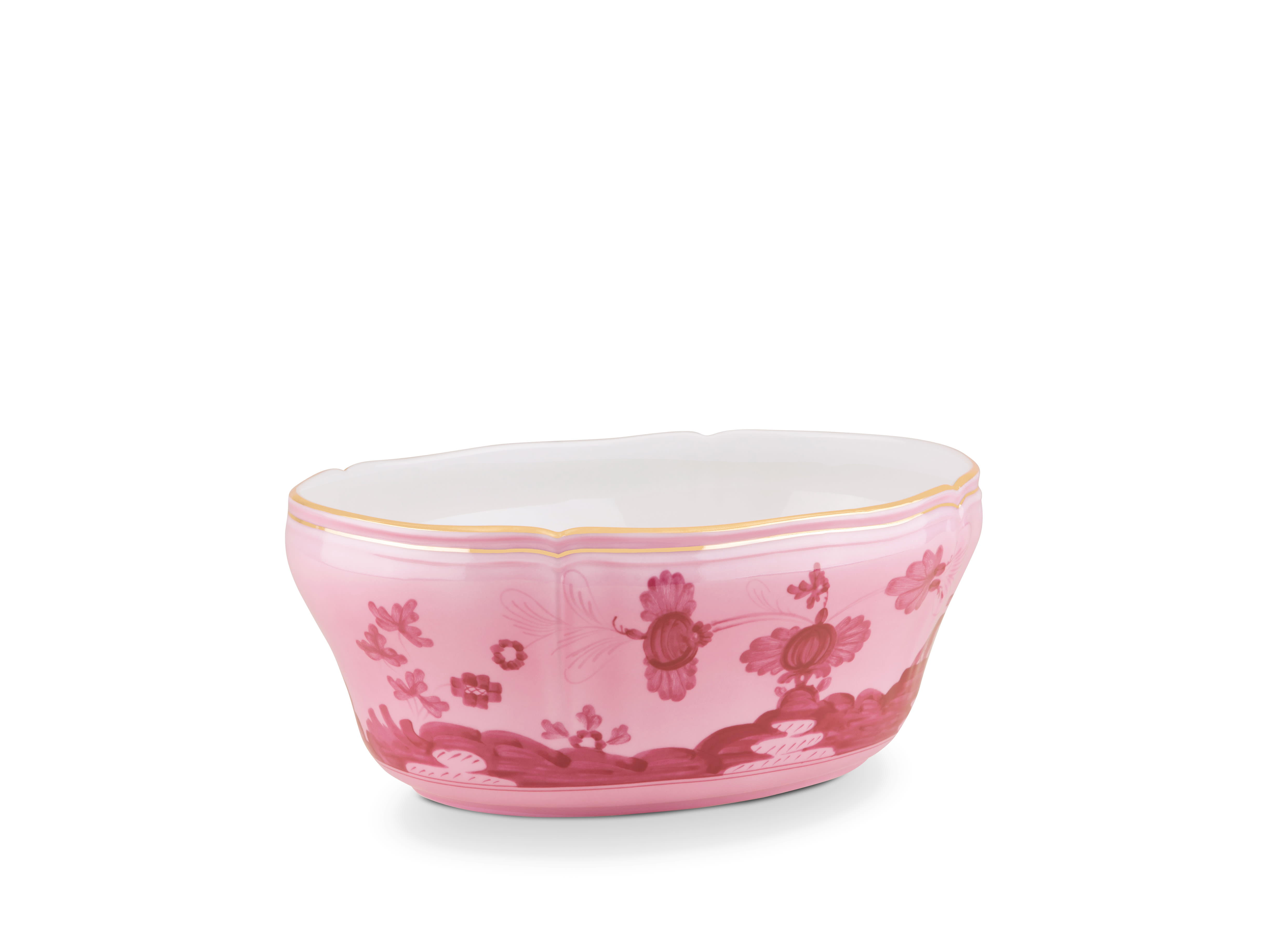 Mauve porcelain salad bowl | GINORI 1735