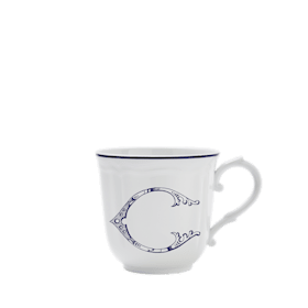 Corona Monogram Mugs LETTER C MUG BLU