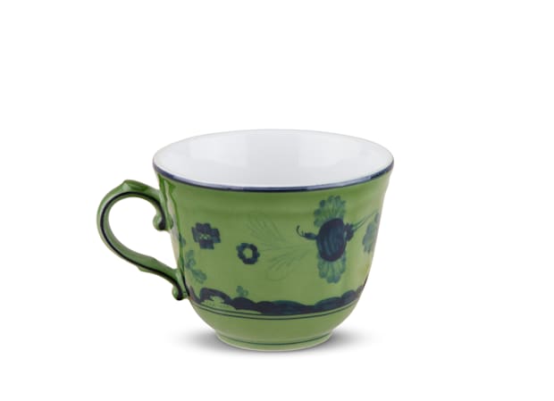 Malachite-green porcelain coffee cup | GINORI 1735