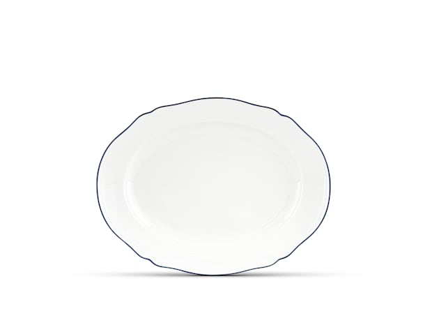 Cobalt Blue Large Oval Platter| Corona | Ginori1735 | GINORI 1735