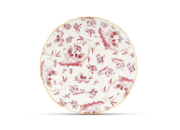 LARGE ROUND PLATTER MAGENTA Oro Di Doccia-1
