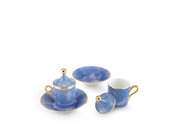 デミタスカップ&ソーサー ペアセット ペルヴィンカ | GINORI 1735