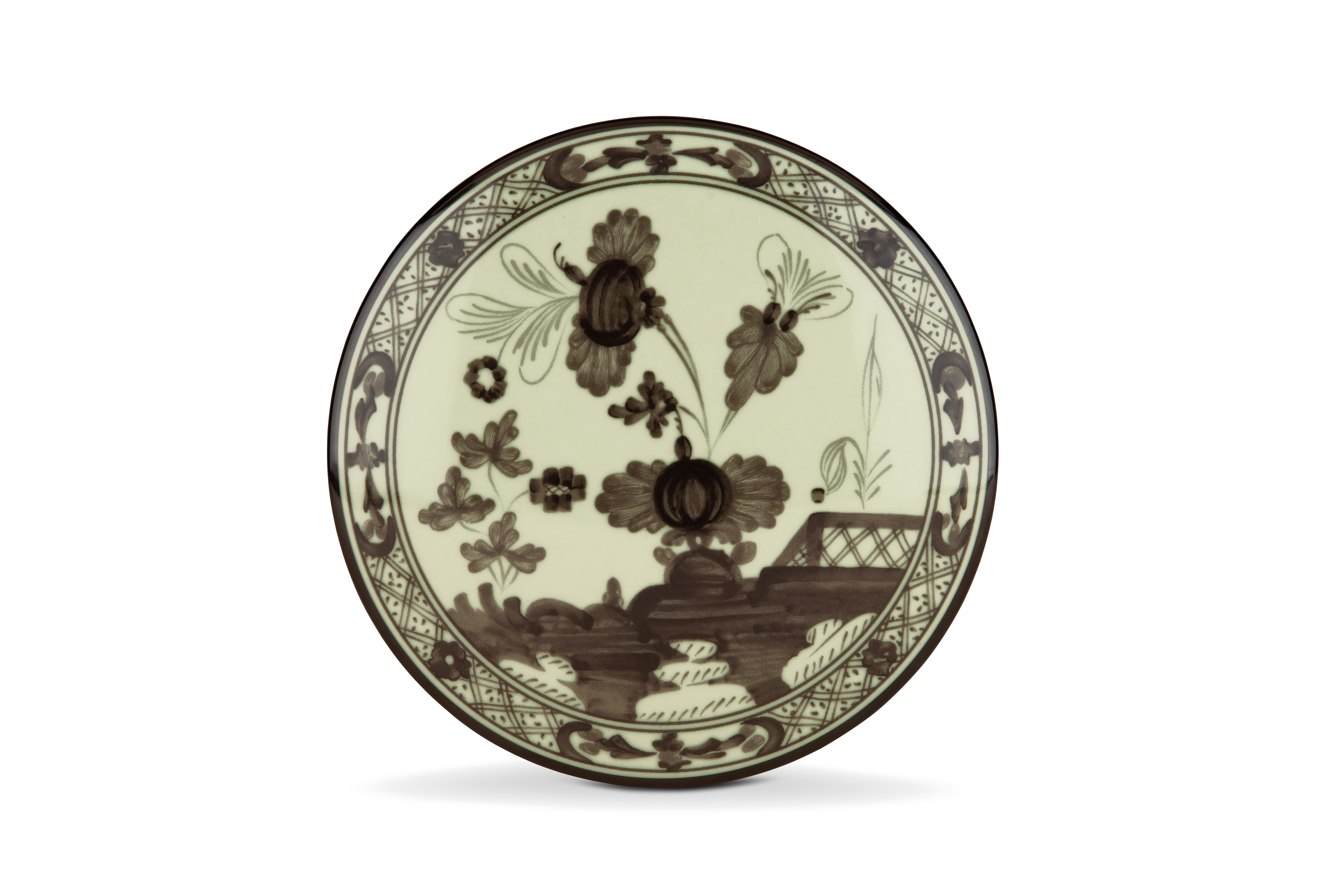 Barium-green porcelain trinket box | GINORI 1735