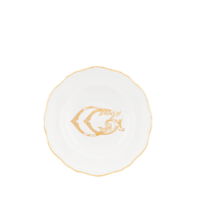Corona Monogram soup plates oro - personalizable