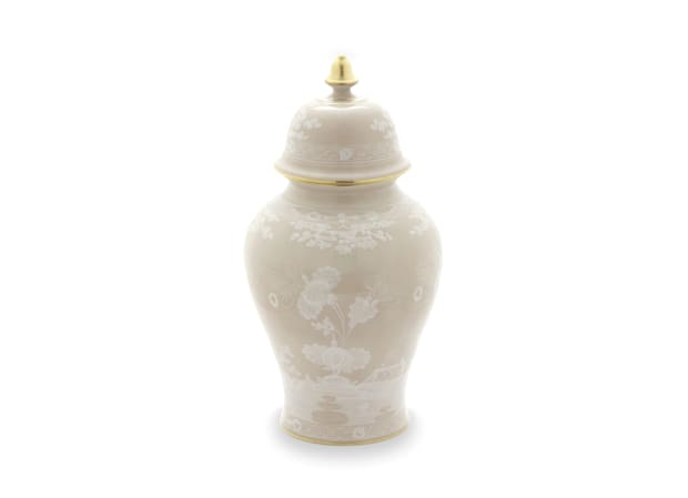 LARGE POTICHE VASE MERINGA Oriente Italiano-3