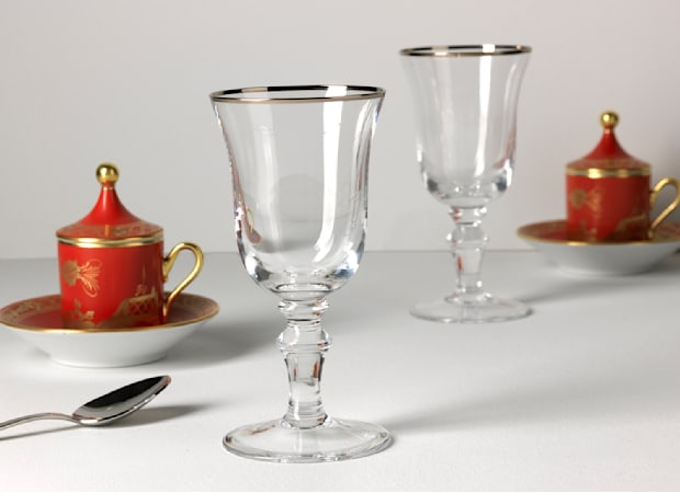 LIQUOR GOBLETS PLATINUM THREAD CRYSTALMedici-4
