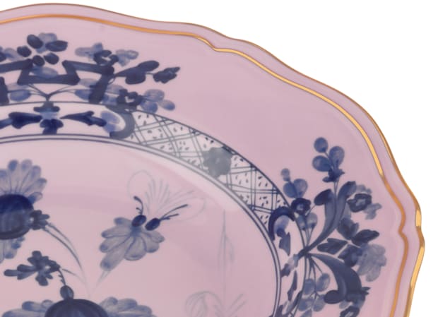 Azalea pink soup plate in porcelain | GINORI 1735