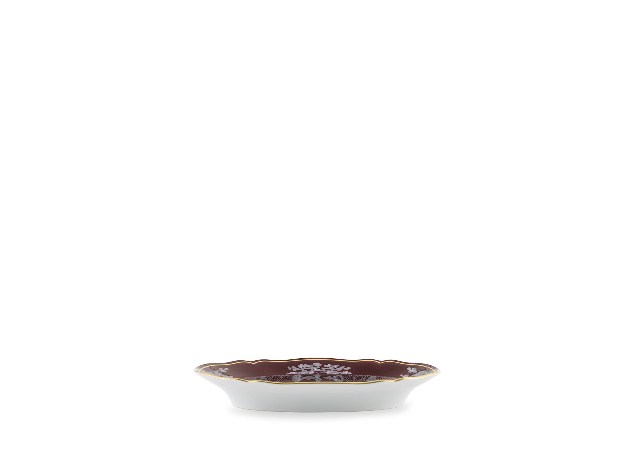 Castagna-brown porcelain pickle dish | GINORI 1735