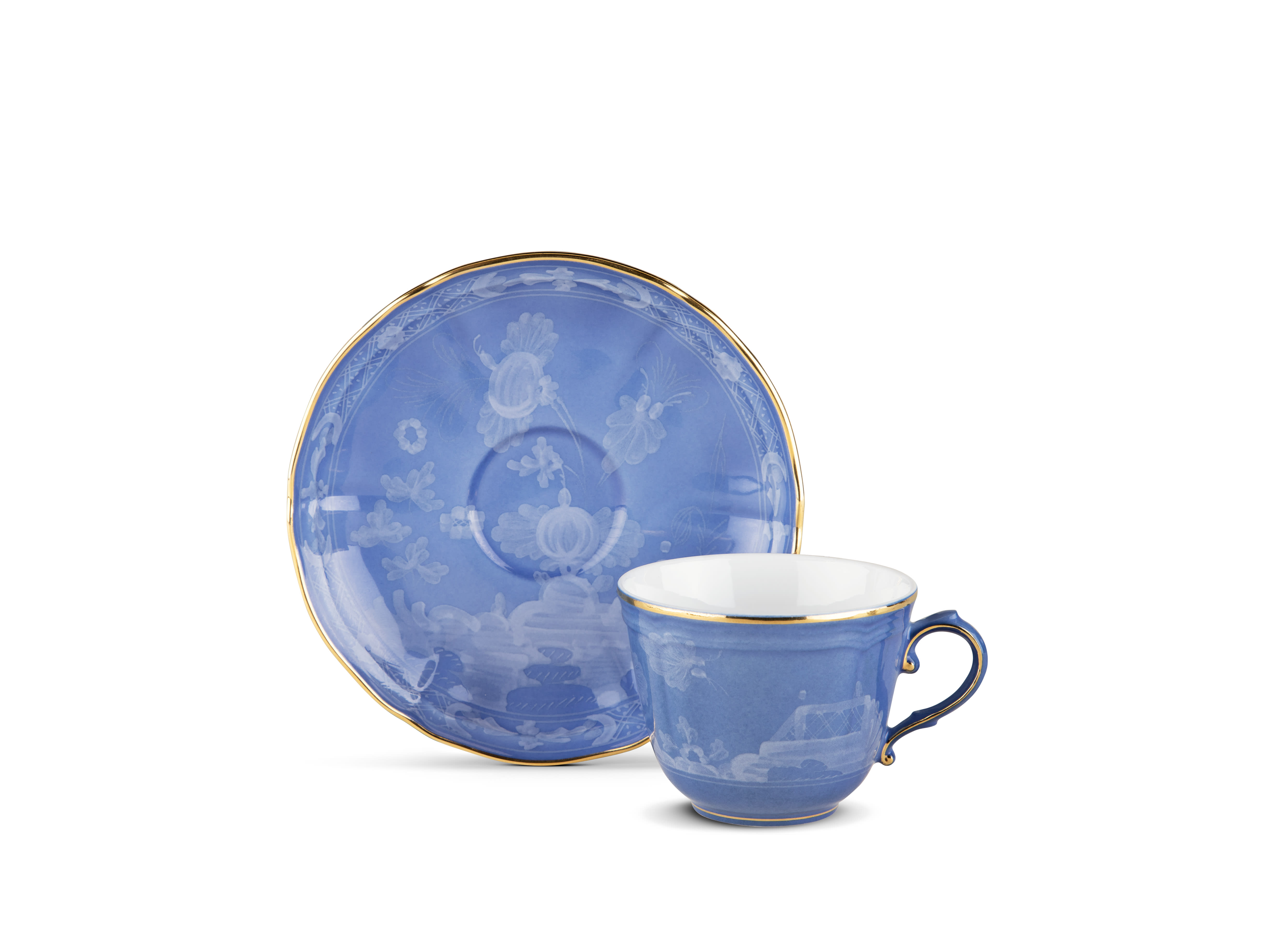 Periwinkle-blue porcelain espresso cup | GINORI 1735