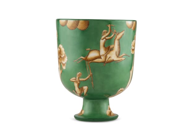 LA VENATORIA VASE TRIONFO DELLE AMAZZONI E UCCISIONE DEL DAINO - GREENArte di Gio Ponti-2