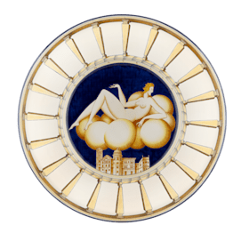 ◇Richard Ginori　colombiadi1992 コロンブス地図　皿 ◇Richard Ginori colombiadi1992 コロンブス地図 皿