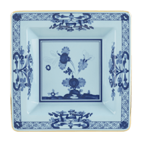 Azalea-pink square porcelain vide poche | GINORI 1735