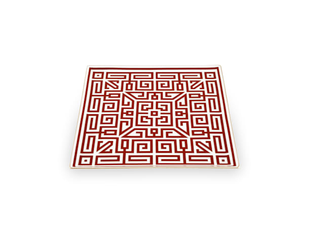 SQUARE CENTERPIECE SCARLATTO Labirinto-2