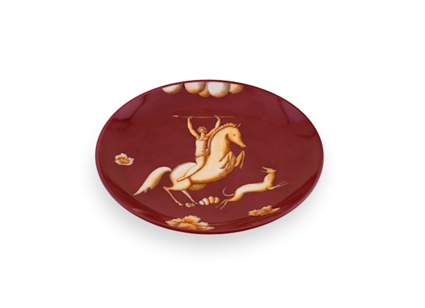 LA VENATORIA PLATE AMAZZONE CON GIAVELLOTTO - REDArte di Gio Ponti-2