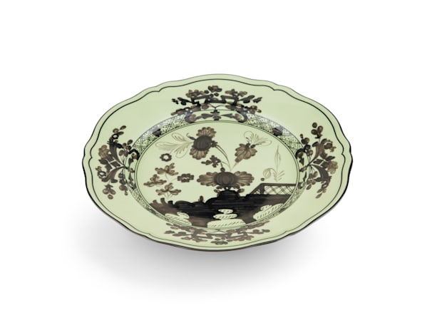 Barium-green porcelain flat plate | GINORI 1735