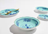 SERVING BOWL IRIS Oriente Italiano-6