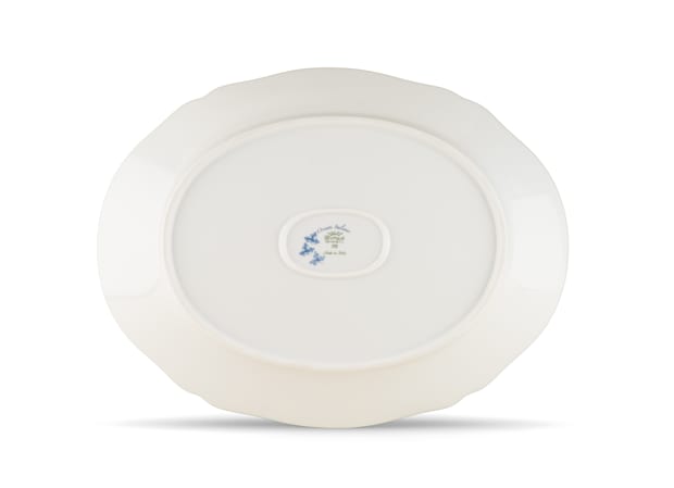 Azalea-pink porcelain oval platter | Ginori1735 | GINORI 1735