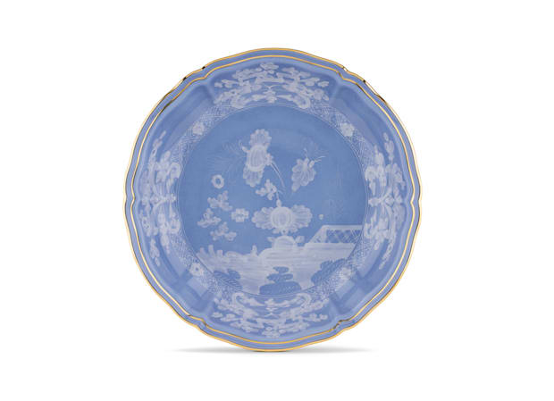 Periwinkle-blue porcelain fruit holder | GINORI 1735