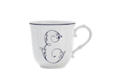 LETTER E MUG BLU Corona Monogram Mugs-1