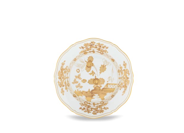 Aurum White Flat plate | Oriente Italiano | GINORI 1735