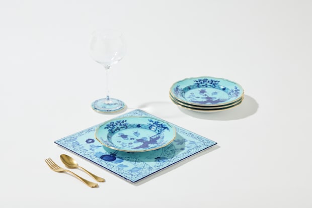 4 DESSERT PLATES IRIS Oriente Italiano - Tesori-4