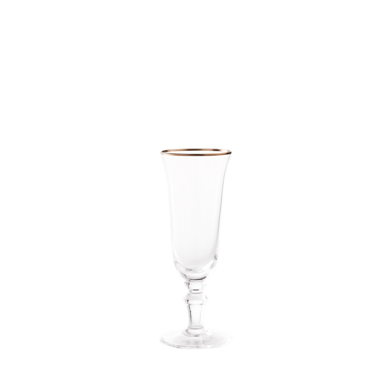 Medici FLUTE GOBLETS PLATINUM THREAD CRYSTAL