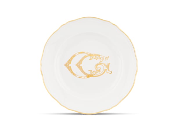 charger plates oro - personalizableCorona Monogram-1