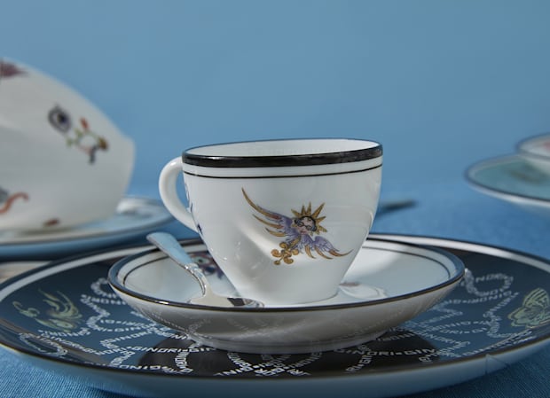 Ginori 1735 Espresso Cups And Saucers Oriente Italiano