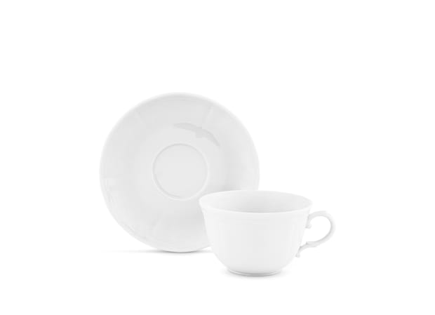 TAZZA DA COLAZIONE BIANCO Antico Doccia-3