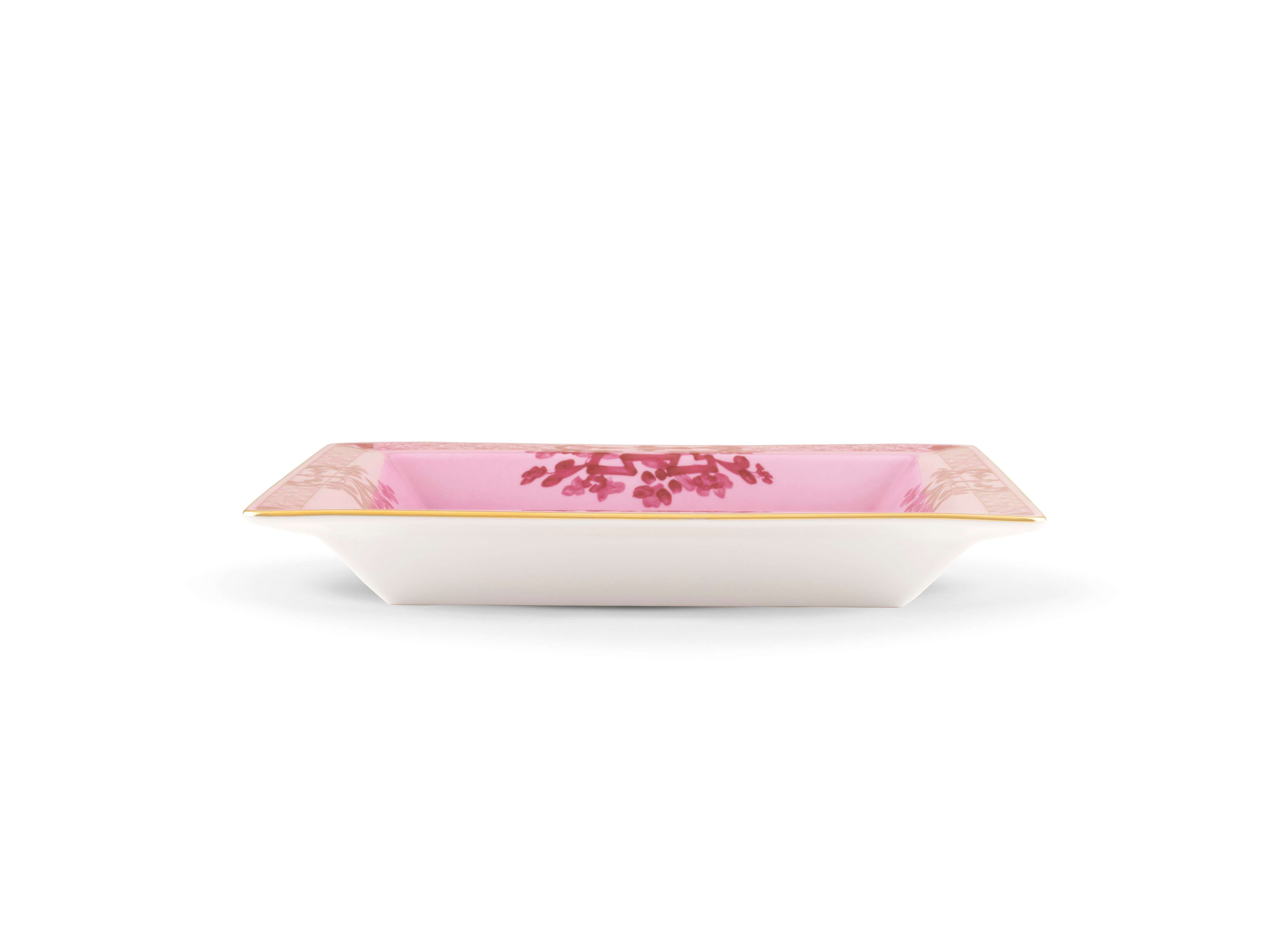 Purple Pink Large Square Change Tray | GINORI 1735
