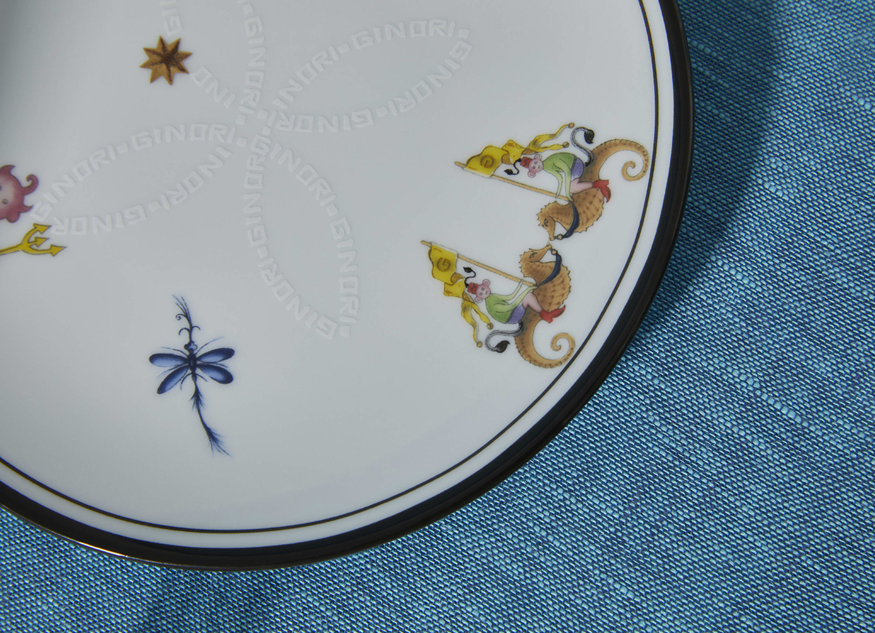 Bread plates in porcelain GINORI 1735