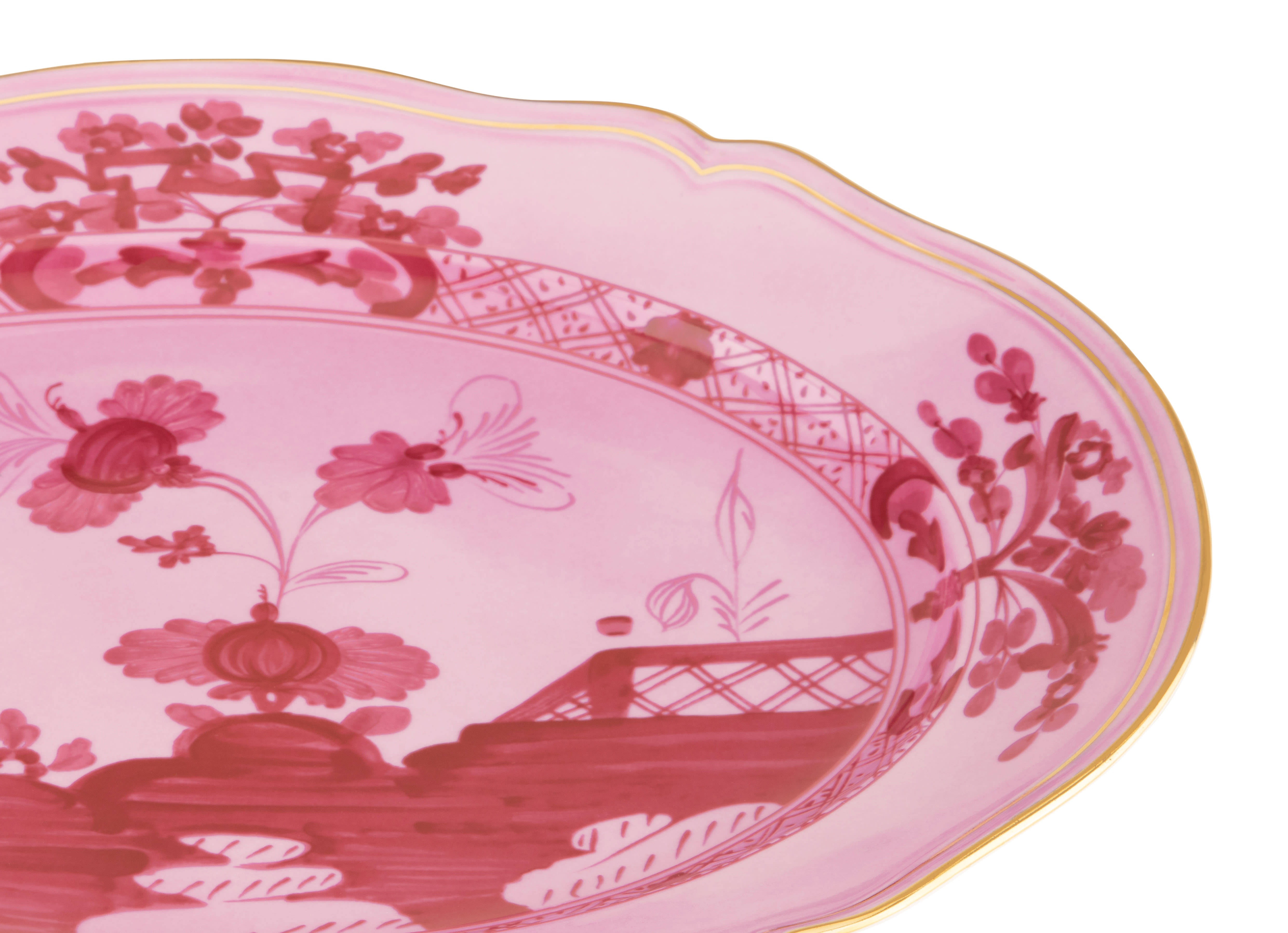 Mauve porcelain large oval platter | Ginori1735 | GINORI 1735