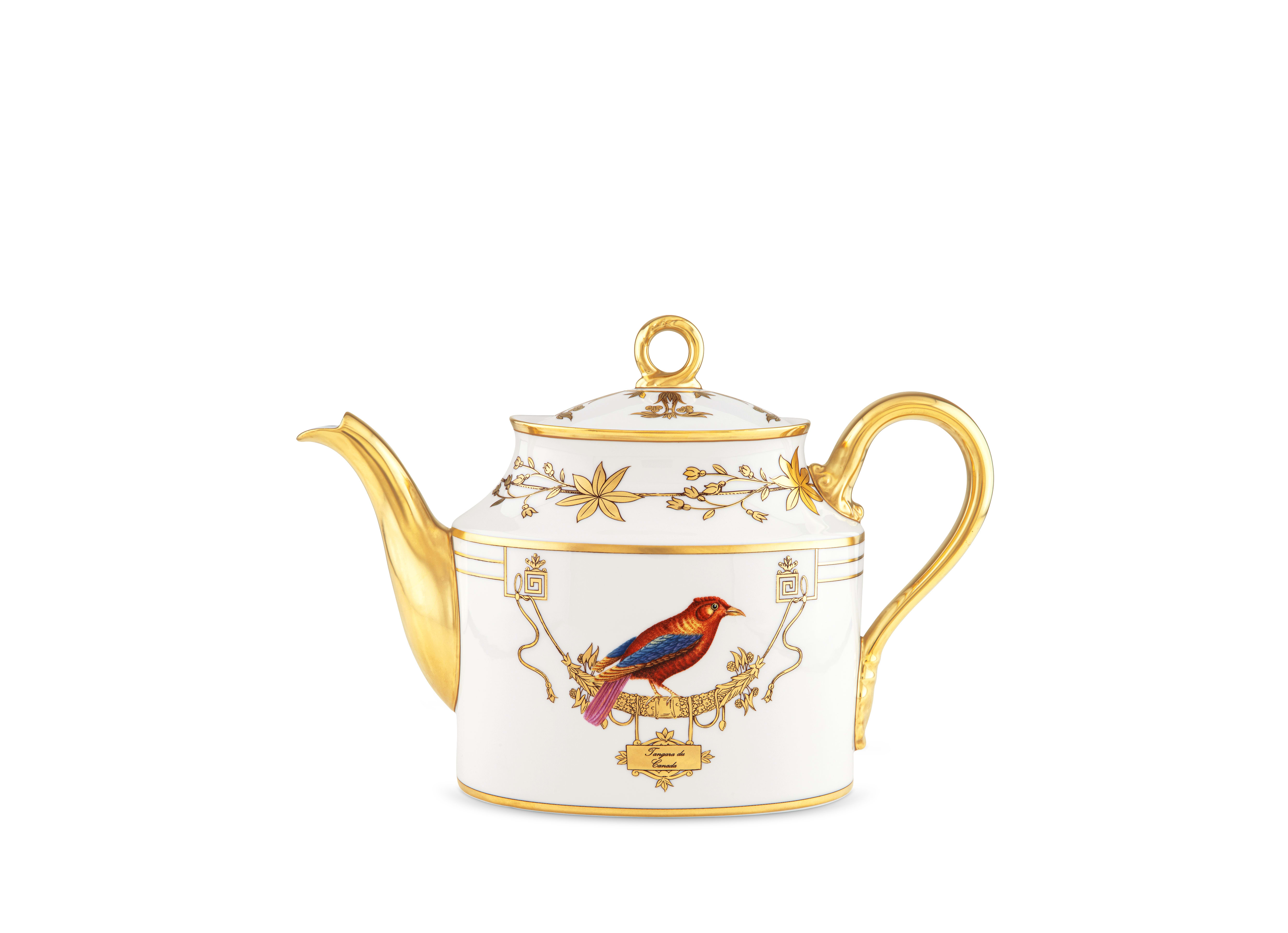 Tangara Du Canada Teapot | Voliere | GINORI 1735