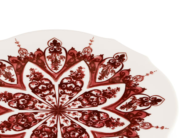 GINORI 1735 Labirito serving plate (31cm) - Red