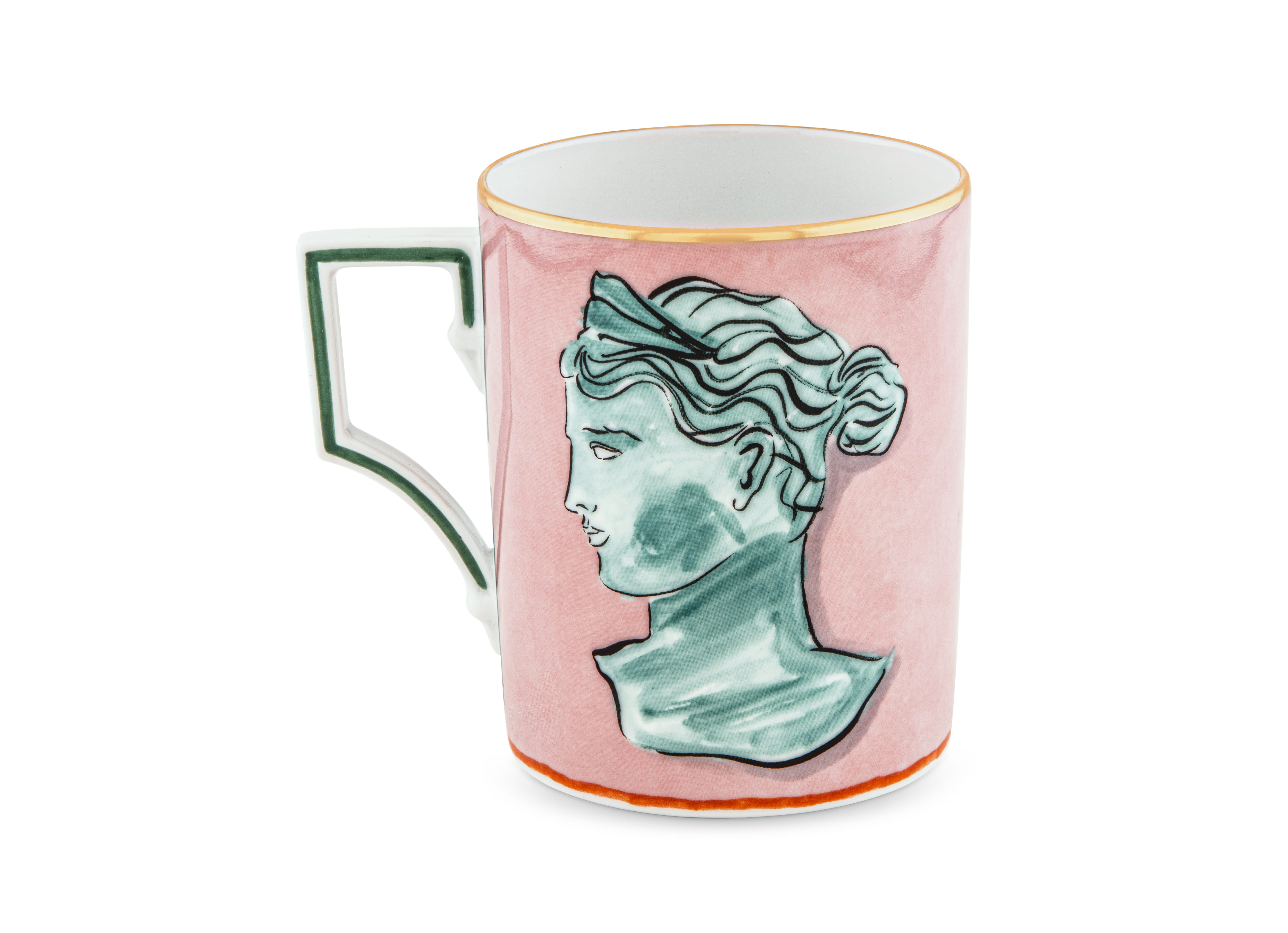 Pink mug in porcelain | GINORI 1735