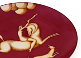 LA VENATORIA PLATE AMAZZONE CON CORNO - REDArte di Gio Ponti-3