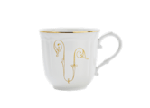 MUG LETTERA U ORO Corona Monogram Mugs-1
