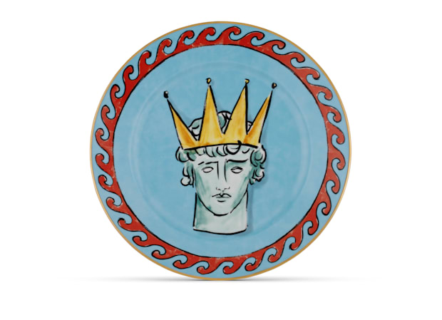 ASSIETTE PLATE SEA BLUEIl viaggio di Nettuno-1