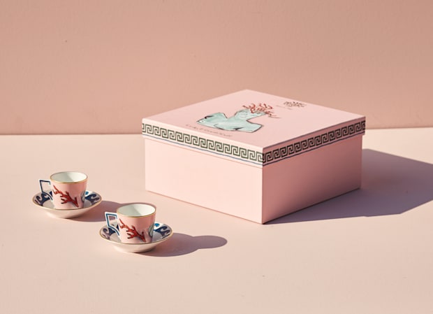 ESPRESSO SET FOR TWO PINK Il viaggio di Nettuno-5
