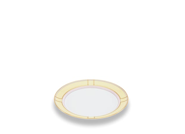 SMALL FLAT PLATE GIALLO Diva-2
