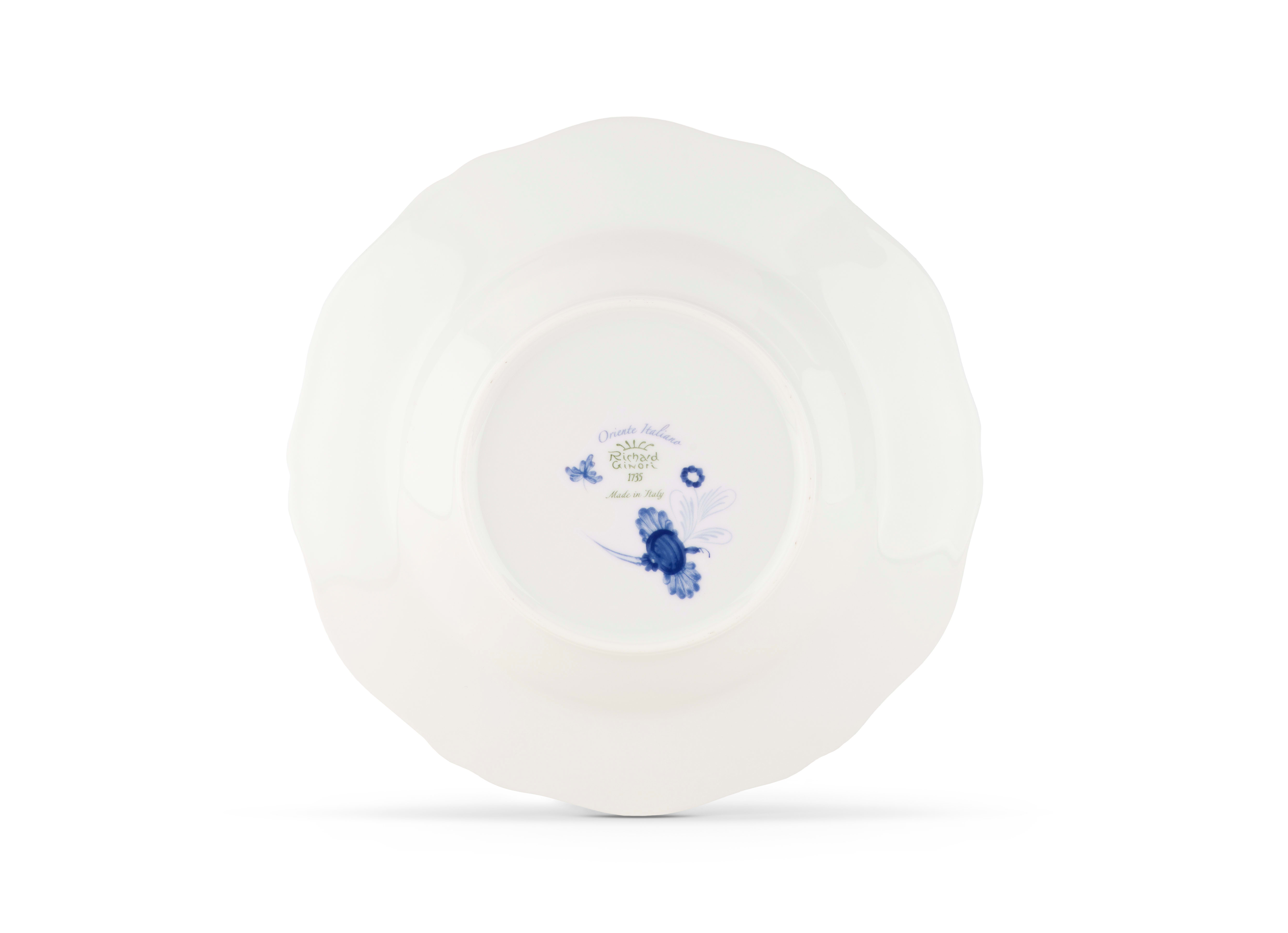Azalea pink soup plate in porcelain | GINORI 1735