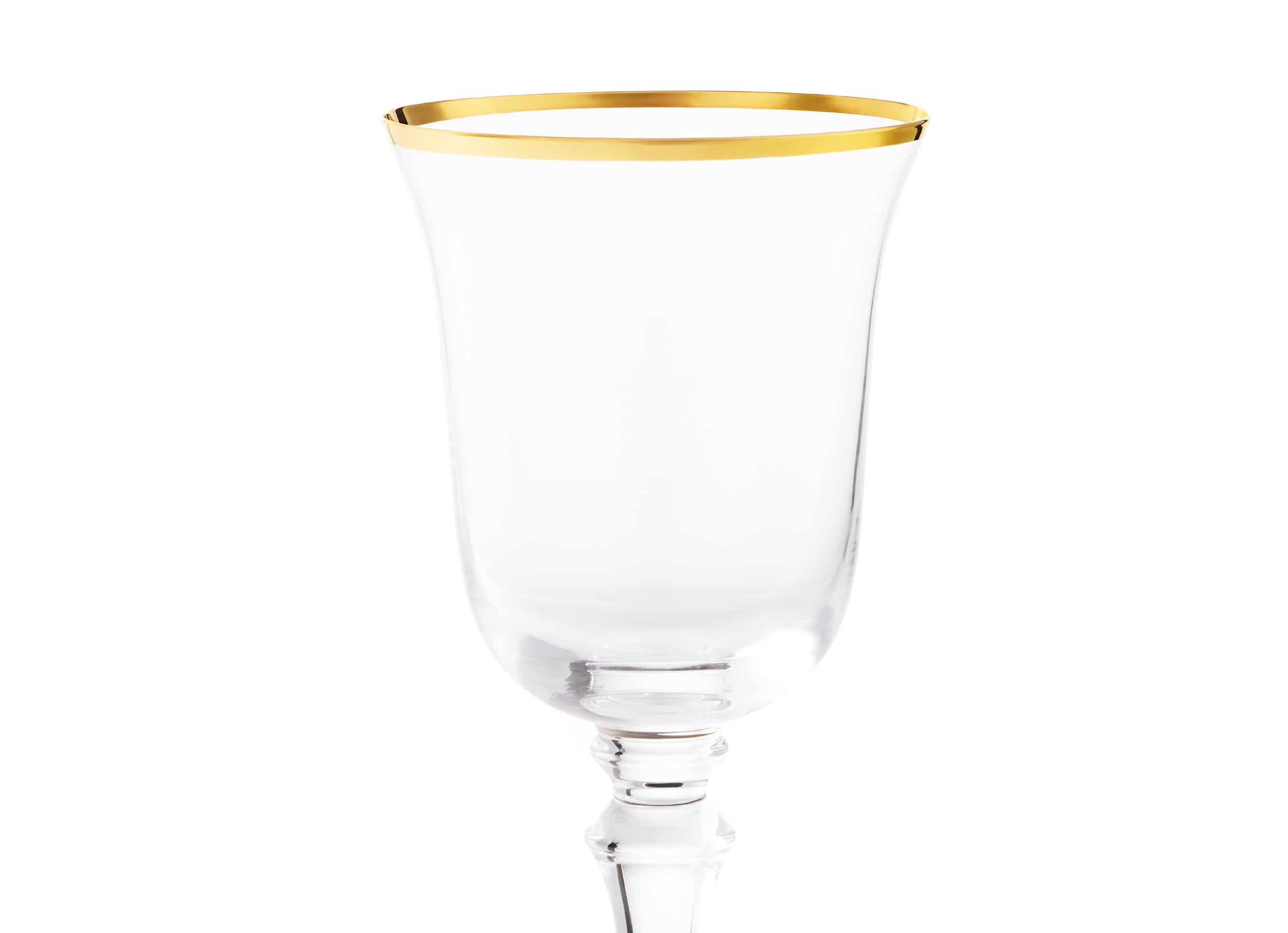 Gold Thread Crystal Water Goblets | Medici | GINORI 1735