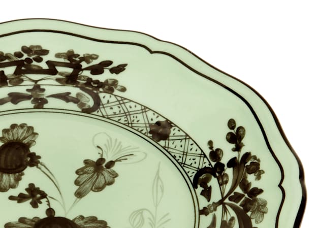 Barium-green porcelain dessert plate | GINORI 1735