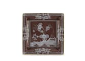 LARGE SQUARE CHANGE TRAY CASTAGNA Oriente Italiano-1