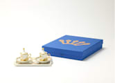 ESPRESSO SET FOR TWO WITH TRAY AURUM Oriente Italiano - Tesori-5